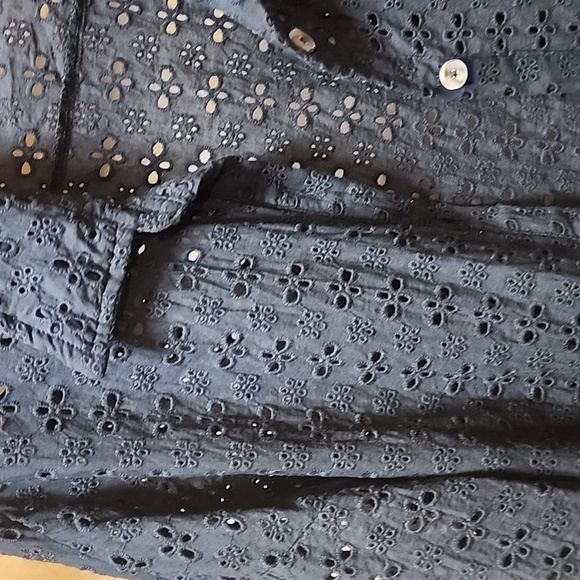 Maurice's Eyelet Button Down Shirt - Picture 1 of 6